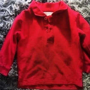 Red Kids Long Sleeve Shirt